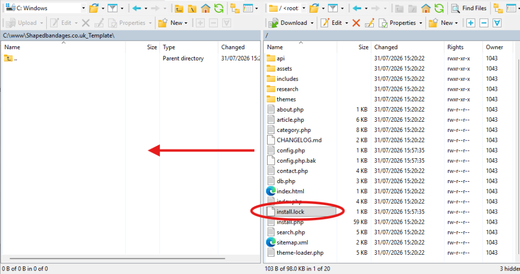 FTP File Download Sync